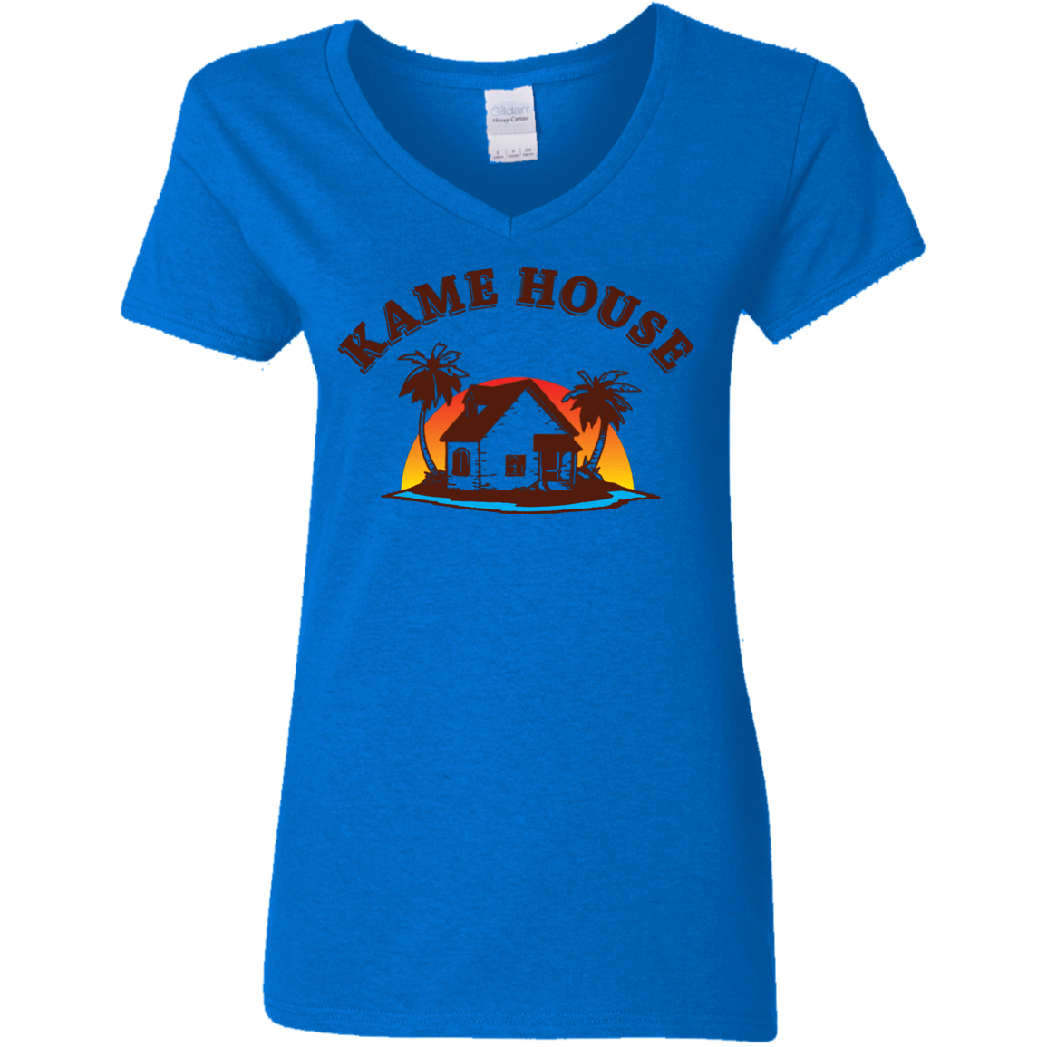 T-Shirts Royal / S Kame House Women's V-Neck T-Shirt