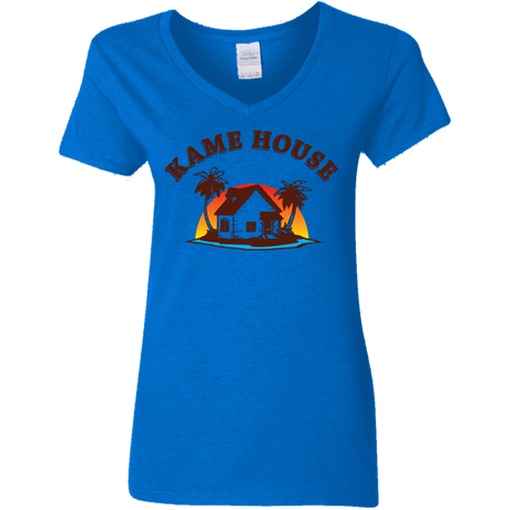 T-Shirts Royal / S Kame House Women's V-Neck T-Shirt