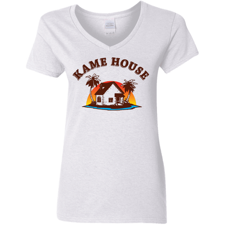 T-Shirts White / S Kame House Women's V-Neck T-Shirt