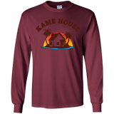 T-Shirts Maroon / YS Kame House Youth Long Sleeve T-Shirt