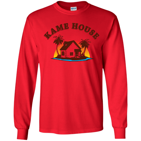 T-Shirts Red / YS Kame House Youth Long Sleeve T-Shirt