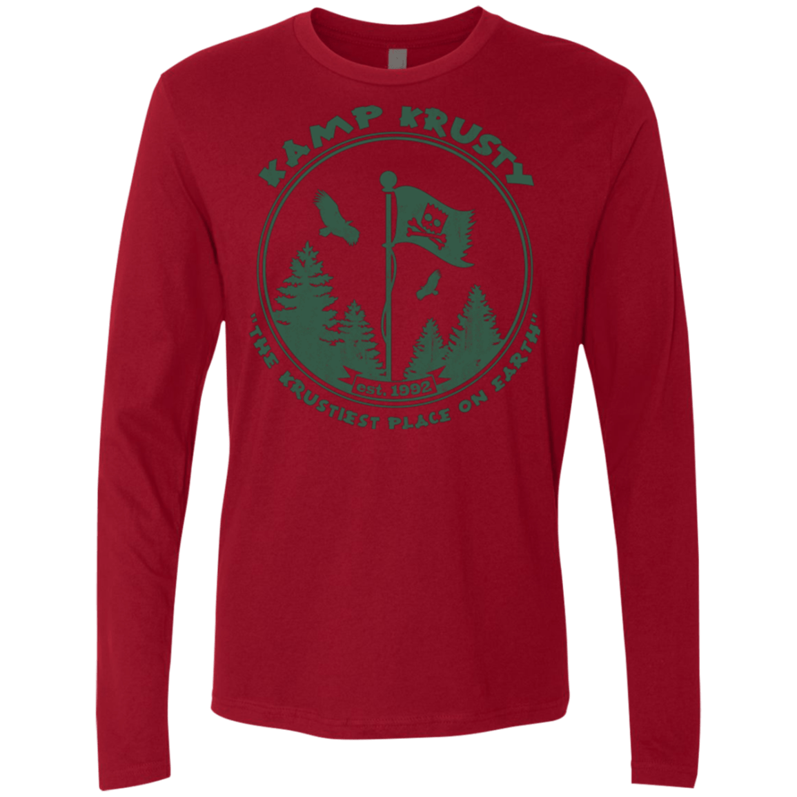 T-Shirts Cardinal / Small Kamp Krusty Men's Premium Long Sleeve