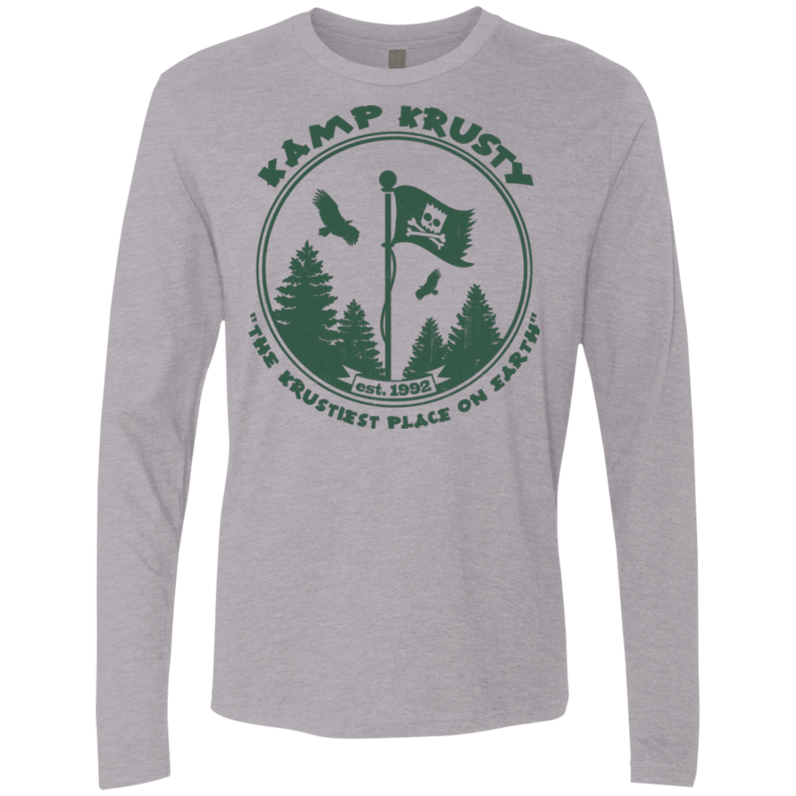 T-Shirts Heather Grey / Small Kamp Krusty Men's Premium Long Sleeve