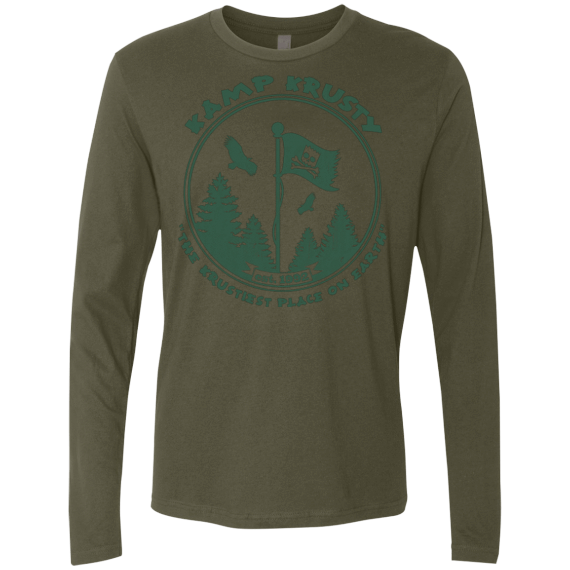 T-Shirts Military Green / Small Kamp Krusty Men's Premium Long Sleeve