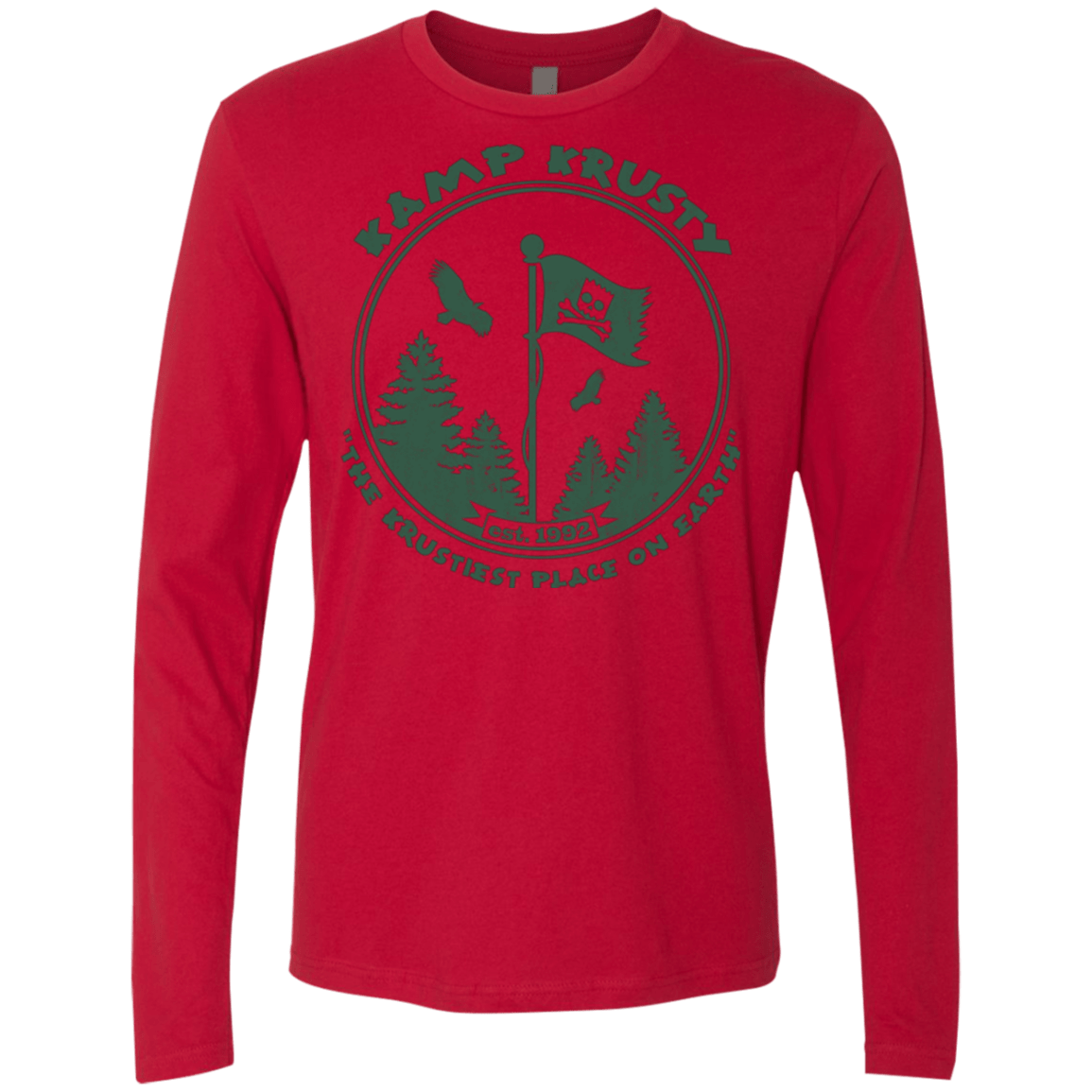 T-Shirts Red / Small Kamp Krusty Men's Premium Long Sleeve