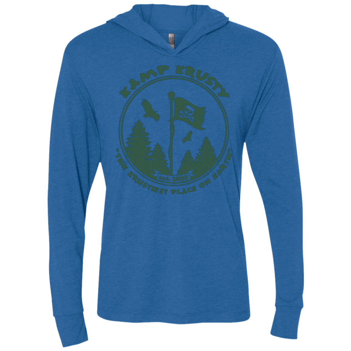 T-Shirts Vintage Royal / X-Small Kamp Krusty Triblend Long Sleeve Hoodie Tee