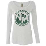 T-Shirts Heather White / Small Kamp Krusty Women's Triblend Long Sleeve Shirt