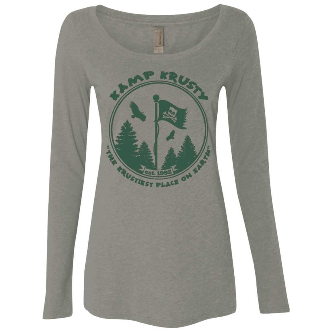 T-Shirts Venetian Grey / Small Kamp Krusty Women's Triblend Long Sleeve Shirt