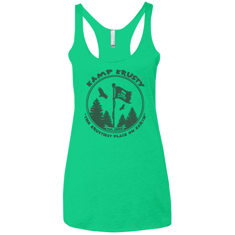 T-Shirts Envy / X-Small Kamp Krusty Women's Triblend Racerback Tank