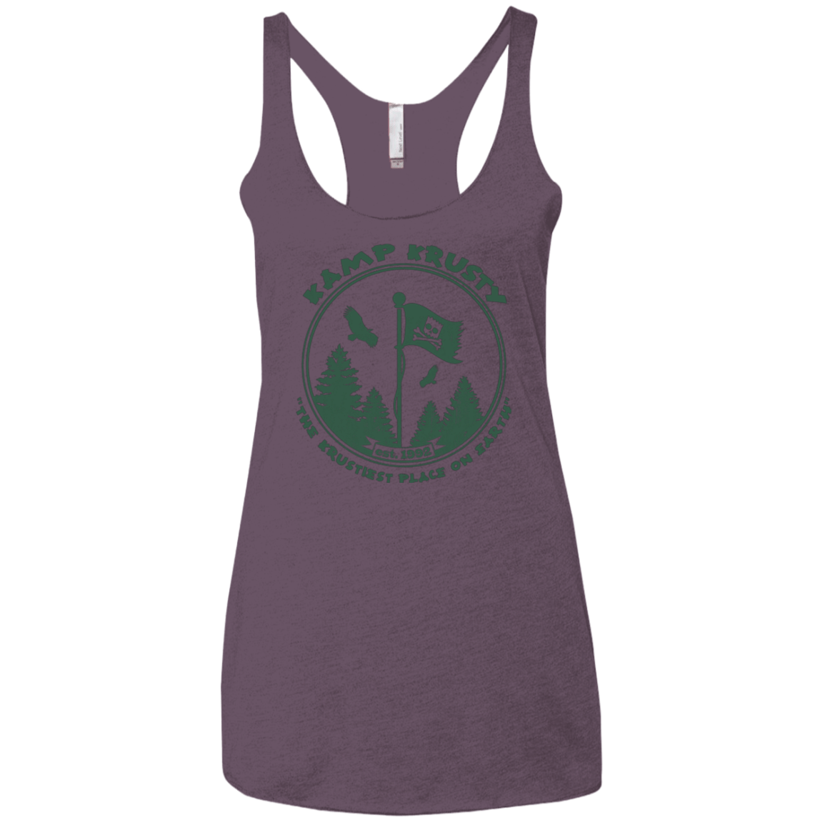 T-Shirts Vintage Purple / X-Small Kamp Krusty Women's Triblend Racerback Tank