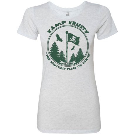 T-Shirts Heather White / Small Kamp Krusty Women's Triblend T-Shirt
