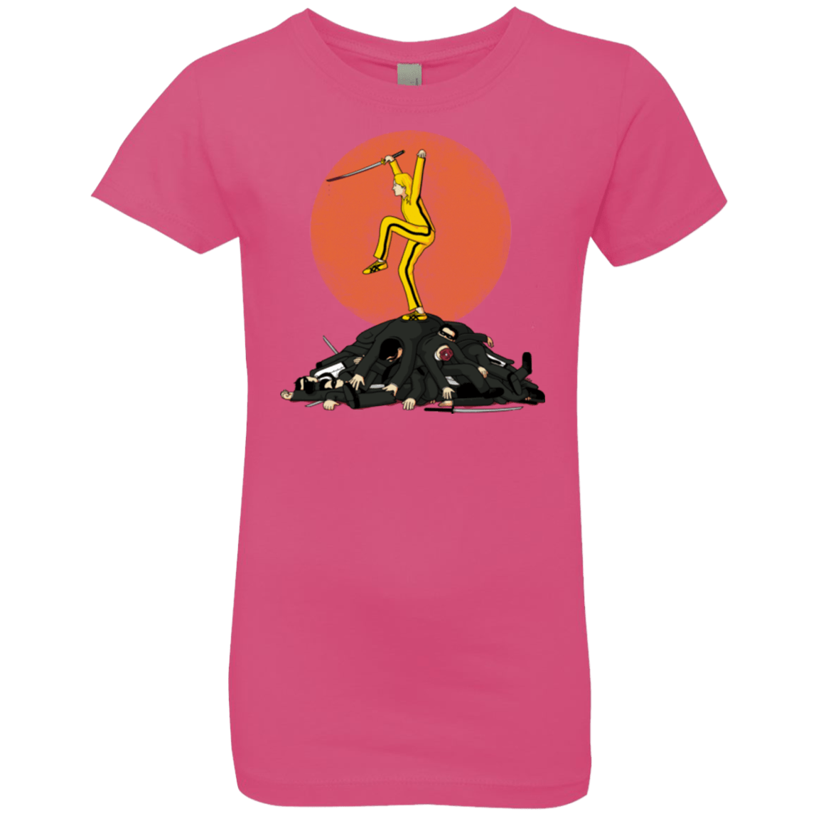 T-Shirts Hot Pink / YXS Karate Bill Girls Premium T-Shirt