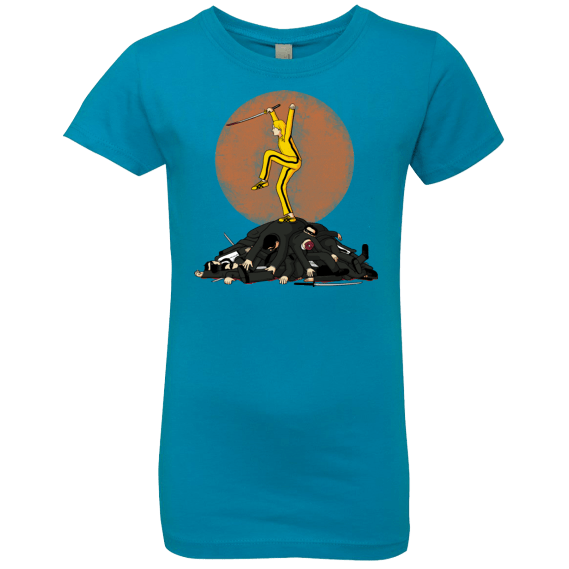 T-Shirts Turquoise / YXS Karate Bill Girls Premium T-Shirt