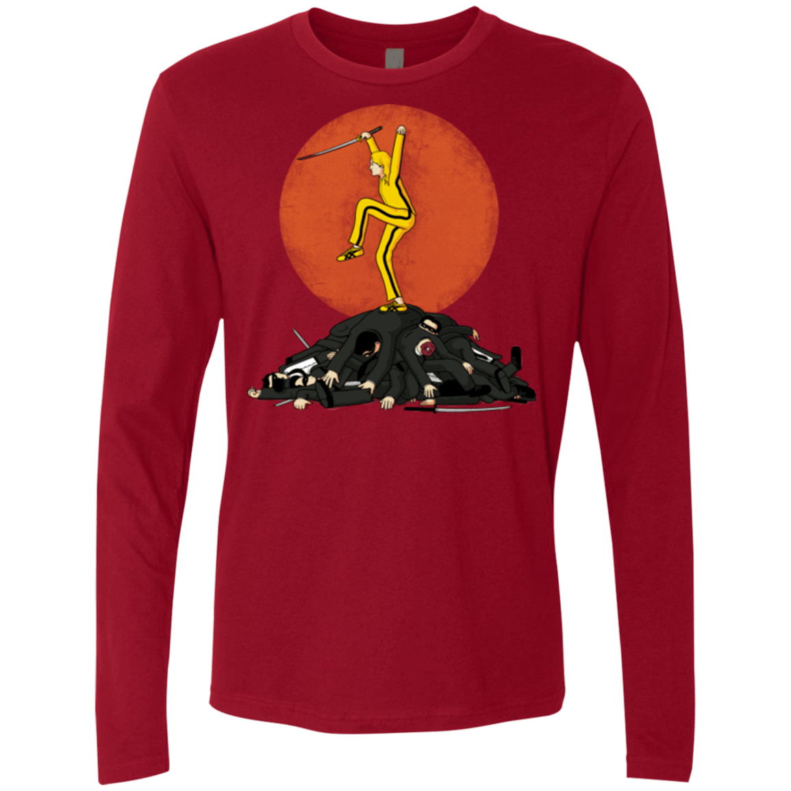 T-Shirts Cardinal / Small Karate Bill Men's Premium Long Sleeve