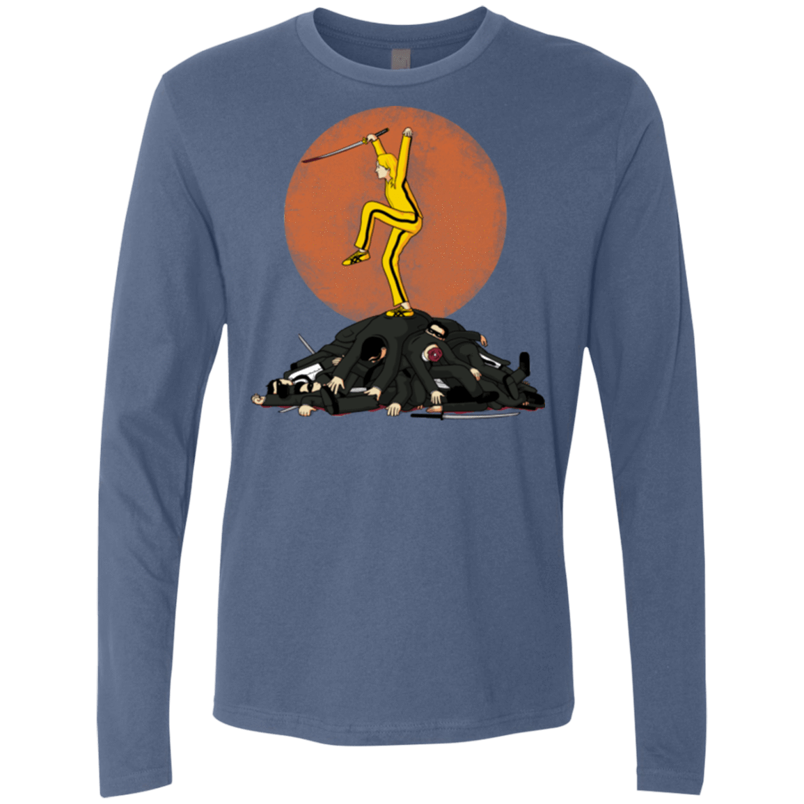 T-Shirts Indigo / Small Karate Bill Men's Premium Long Sleeve