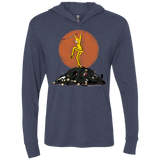 T-Shirts Vintage Navy / X-Small Karate Bill Triblend Long Sleeve Hoodie Tee