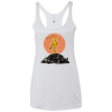 T-Shirts Heather White / X-Small Karate Bill Women's Triblend Racerback Tank