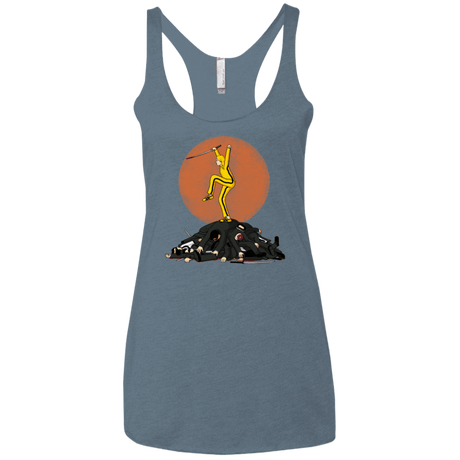 T-Shirts Indigo / X-Small Karate Bill Women's Triblend Racerback Tank