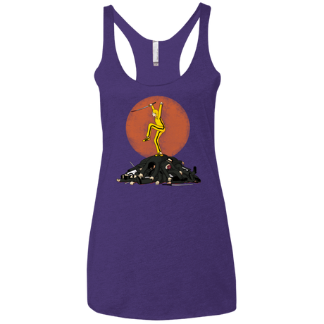 T-Shirts Purple Rush / X-Small Karate Bill Women's Triblend Racerback Tank