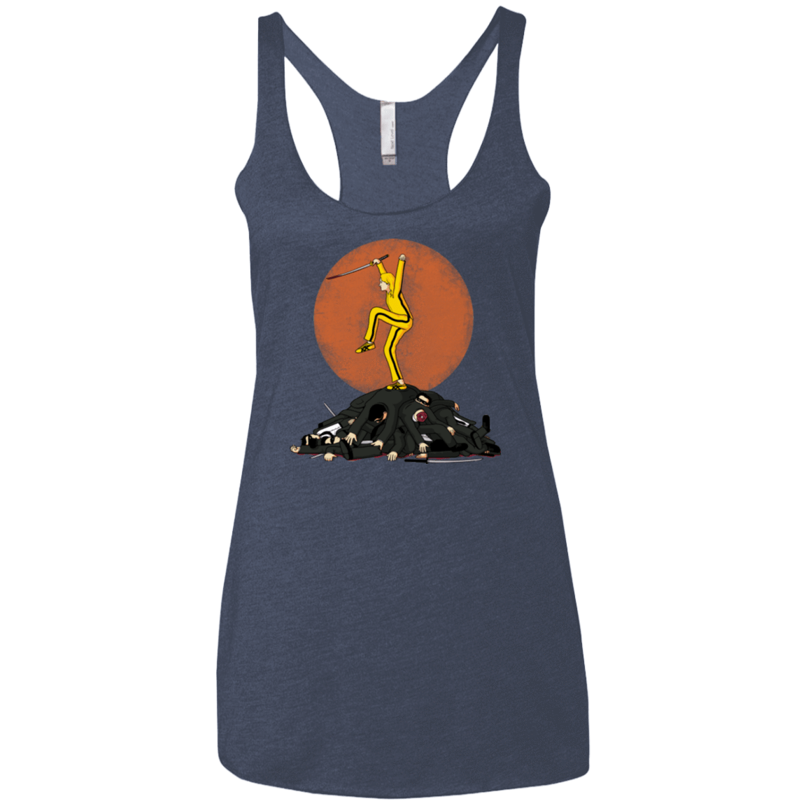T-Shirts Vintage Navy / X-Small Karate Bill Women's Triblend Racerback Tank