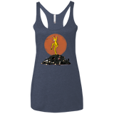 T-Shirts Vintage Navy / X-Small Karate Bill Women's Triblend Racerback Tank