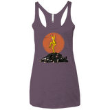 T-Shirts Vintage Purple / X-Small Karate Bill Women's Triblend Racerback Tank