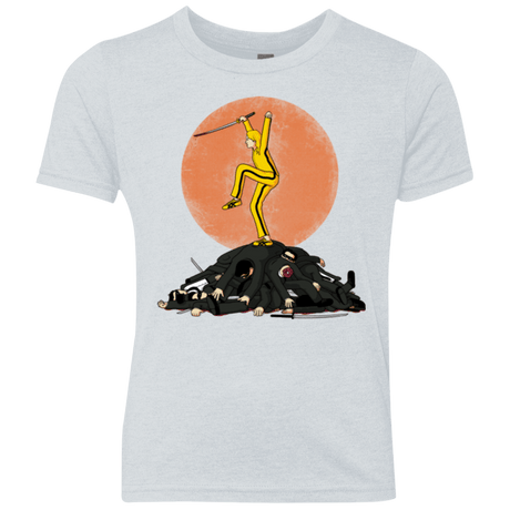 T-Shirts Heather White / YXS Karate Bill Youth Triblend T-Shirt