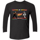 T-Shirts Vintage Black/Vintage Black / S Karate Fighter Men's Triblend 3/4 Sleeve