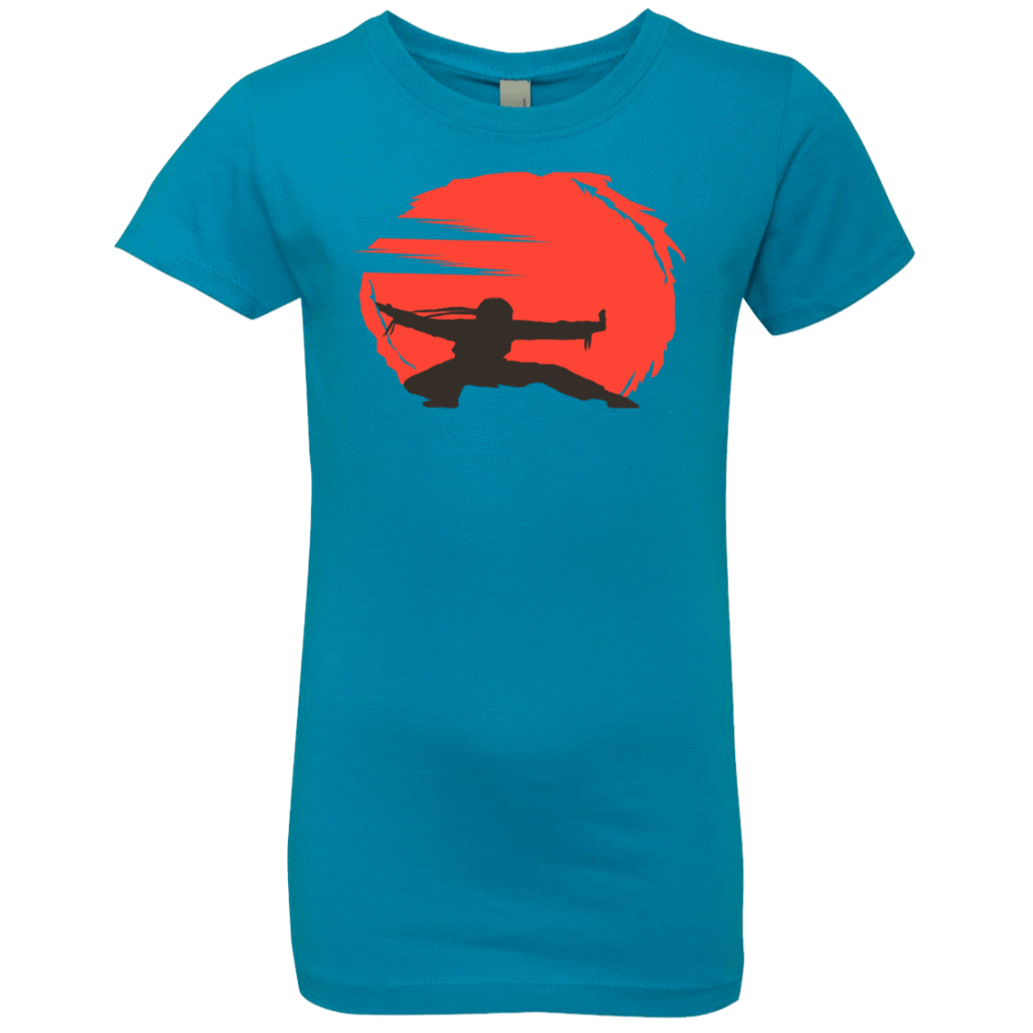 T-Shirts Turquoise / YXS Karate Girls Premium T-Shirt