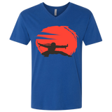 T-Shirts Royal / X-Small Karate Men's Premium V-Neck