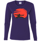 T-Shirts Purple / S Karate Women's Long Sleeve T-Shirt