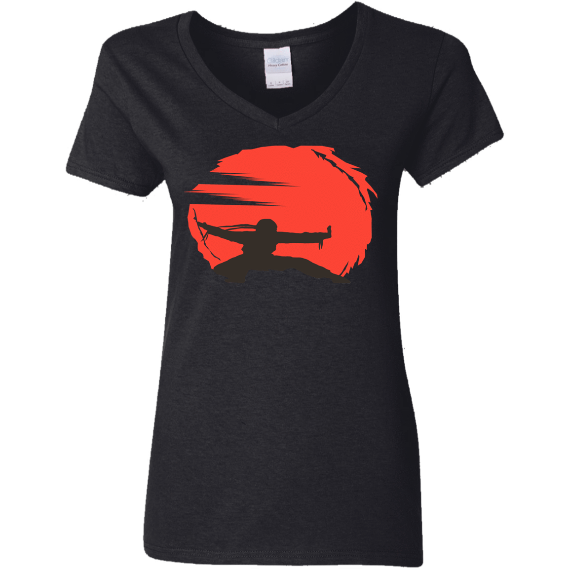 T-Shirts Black / S Karate Women's V-Neck T-Shirt