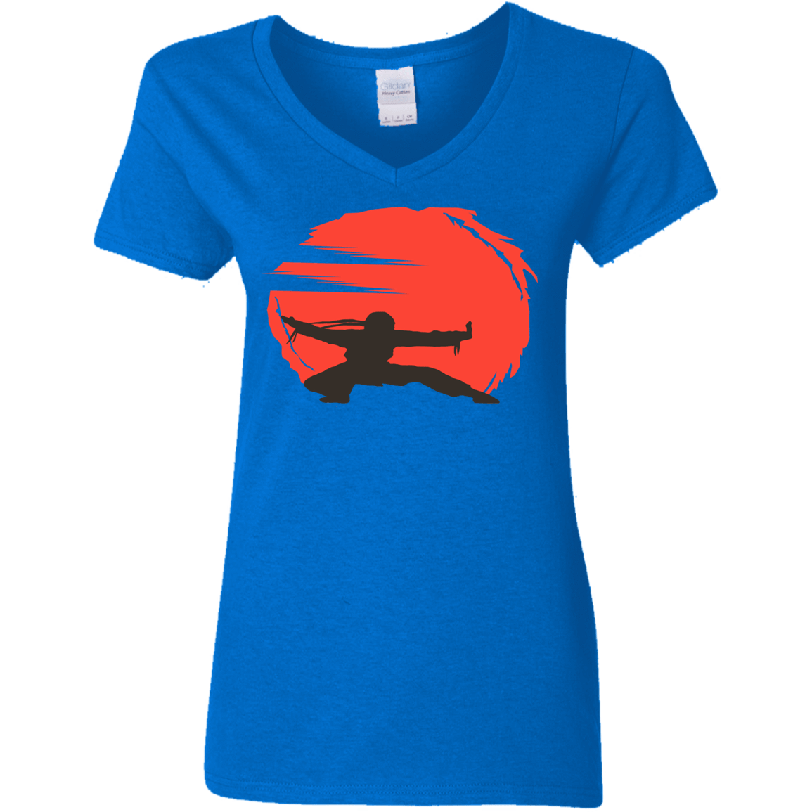 T-Shirts Royal / S Karate Women's V-Neck T-Shirt