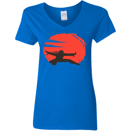 T-Shirts Royal / S Karate Women's V-Neck T-Shirt