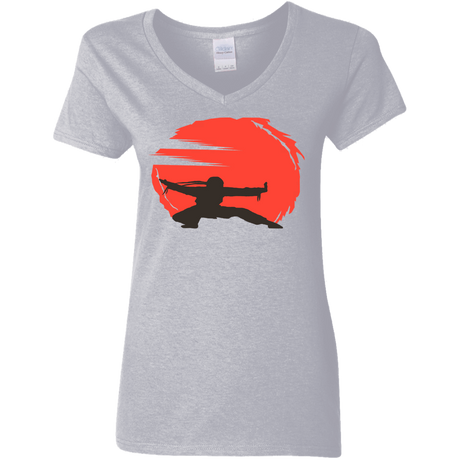 T-Shirts Sport Grey / S Karate Women's V-Neck T-Shirt