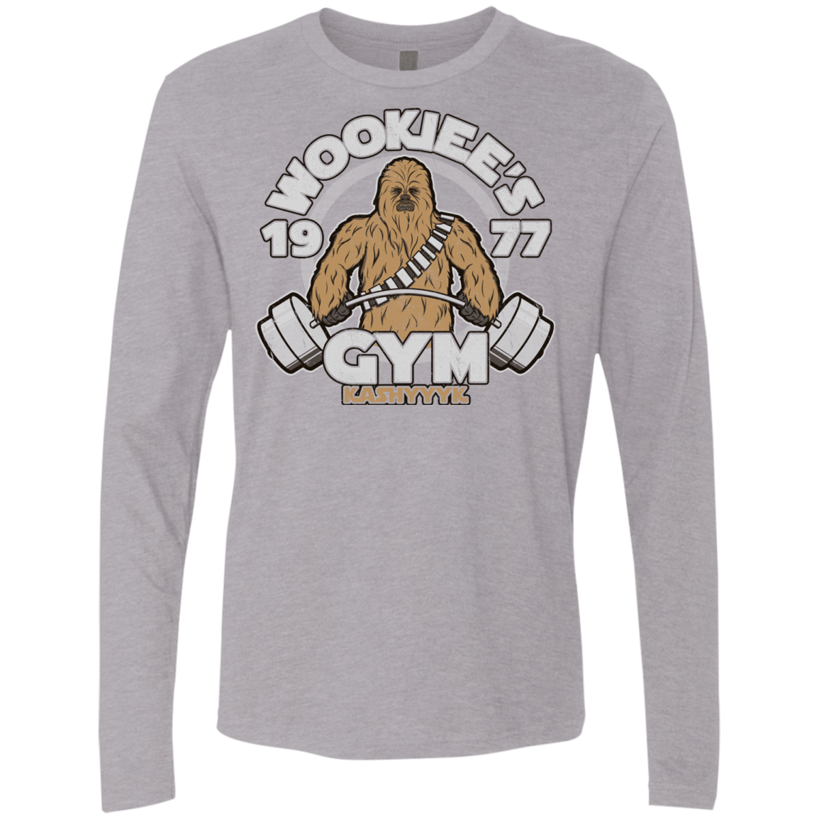 T-Shirts Heather Grey / Small Kashyyyk Gym Men's Premium Long Sleeve