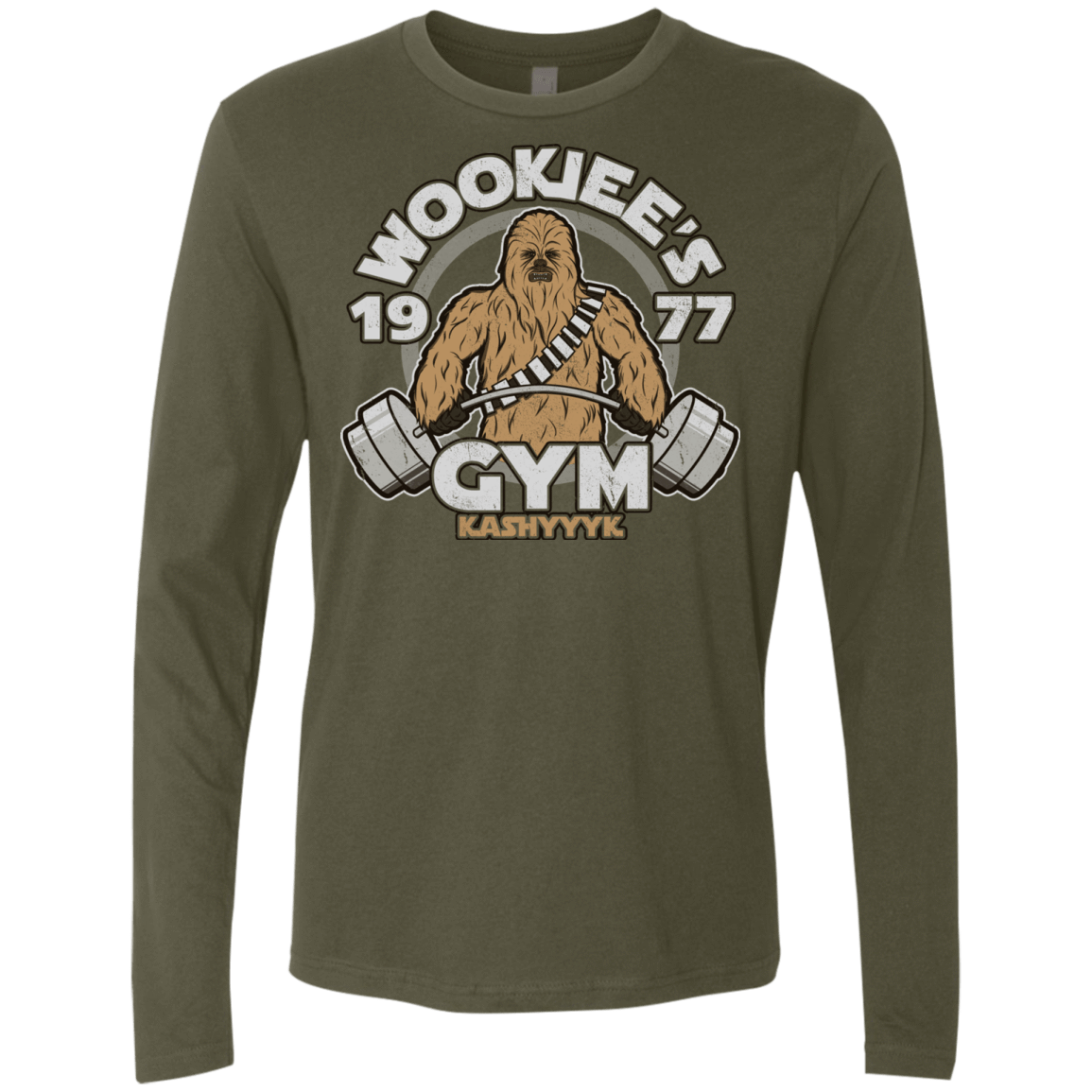 T-Shirts Military Green / Small Kashyyyk Gym Men's Premium Long Sleeve