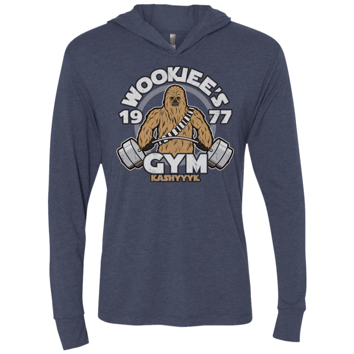 T-Shirts Vintage Navy / X-Small Kashyyyk Gym Triblend Long Sleeve Hoodie Tee