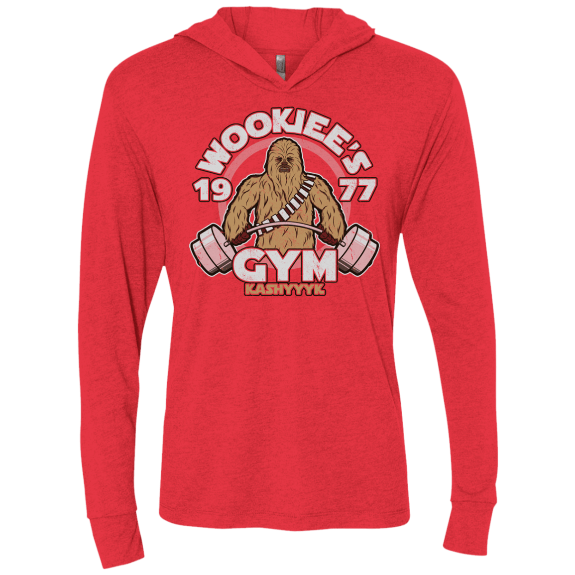 T-Shirts Vintage Red / X-Small Kashyyyk Gym Triblend Long Sleeve Hoodie Tee