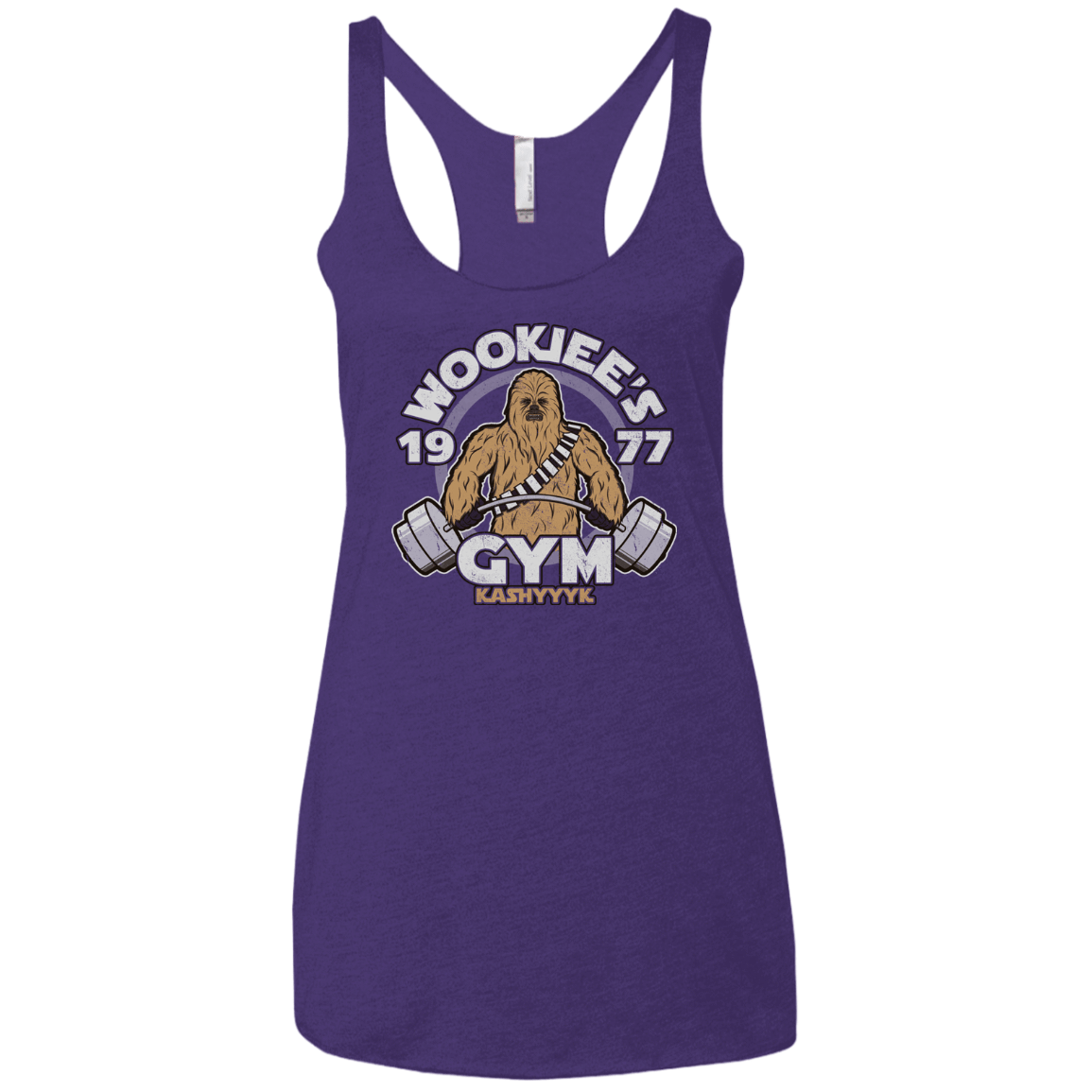 T-Shirts Purple / X-Small Kashyyyk Gym Women's Triblend Racerback Tank