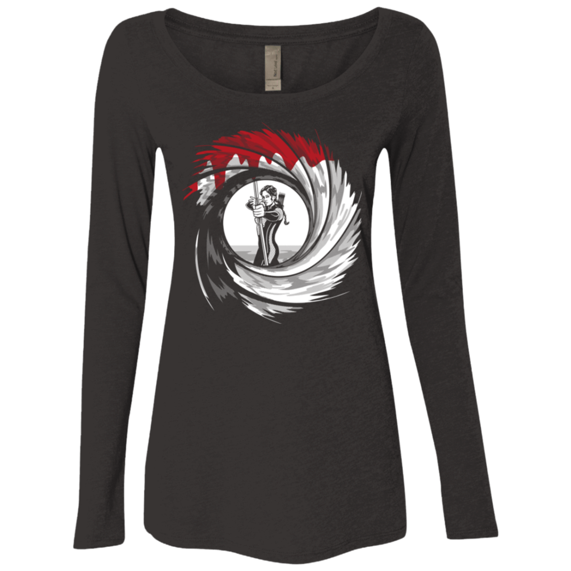 T-Shirts Vintage Black / Small Kat Shot Women's Triblend Long Sleeve Shirt