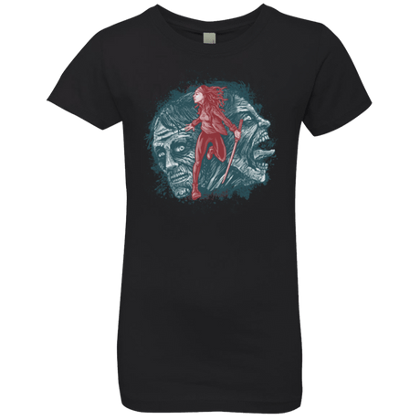 T-Shirts Black / YXS Katana Girl Girls Premium T-Shirt