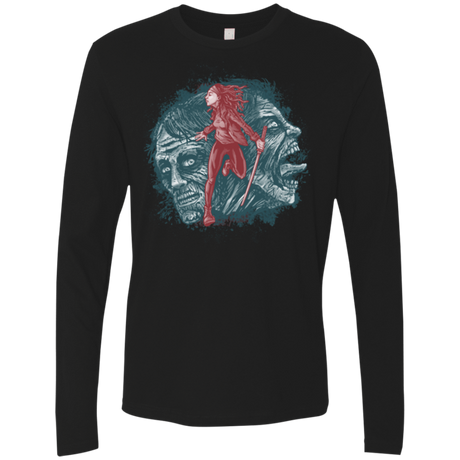 T-Shirts Black / Small Katana Girl Men's Premium Long Sleeve