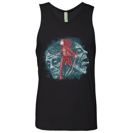 T-Shirts Black / Small Katana Girl Men's Premium Tank Top