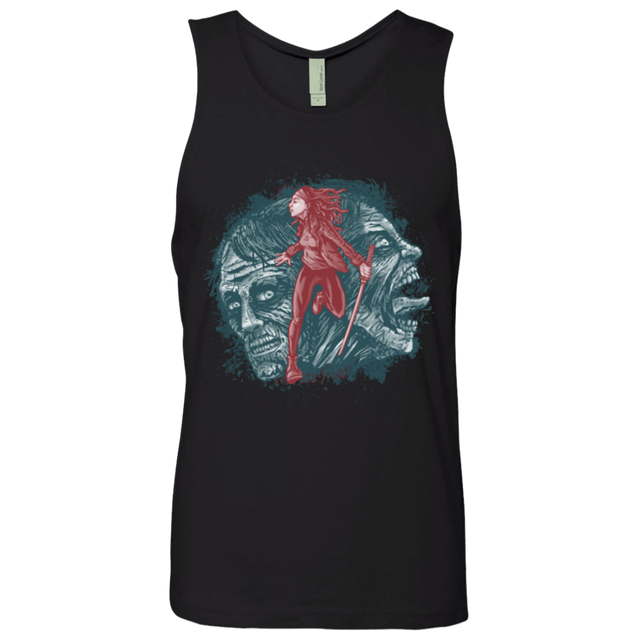 T-Shirts Black / Small Katana Girl Men's Premium Tank Top