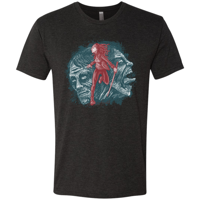 T-Shirts Vintage Black / Small Katana Girl Men's Triblend T-Shirt