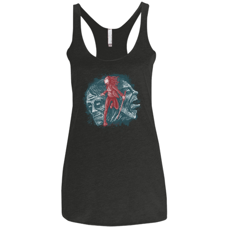 T-Shirts Vintage Black / X-Small Katana Girl Women's Triblend Racerback Tank