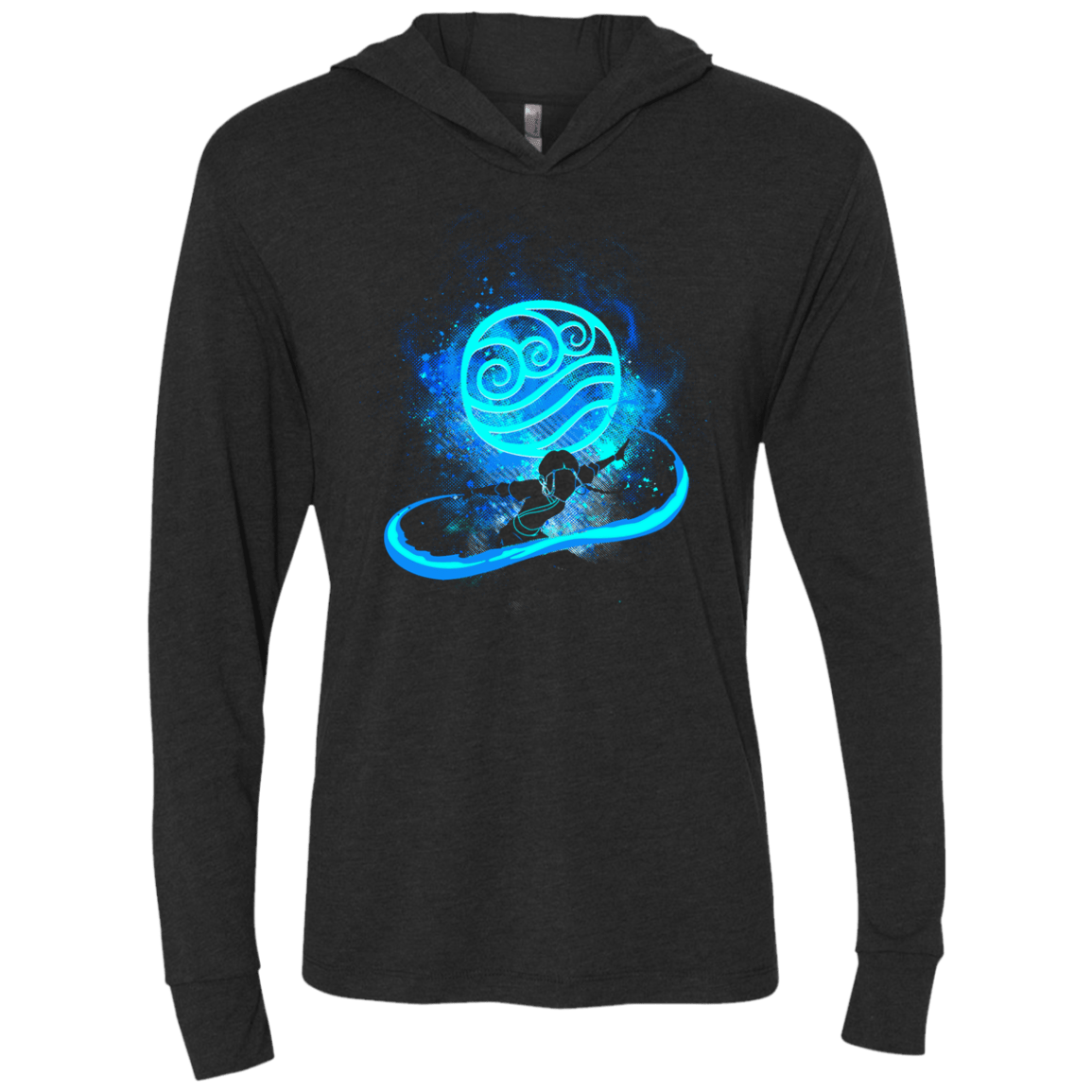 T-Shirts Vintage Black / X-Small Katara Art Triblend Long Sleeve Hoodie Tee