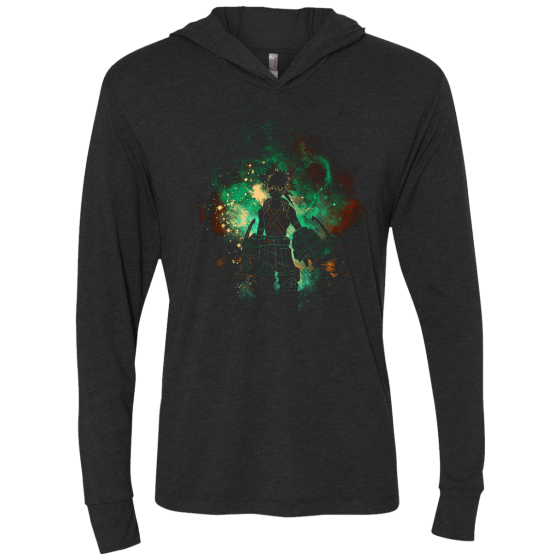 T-Shirts Vintage Black / X-Small KATSUKI ART Triblend Long Sleeve Hoodie Tee