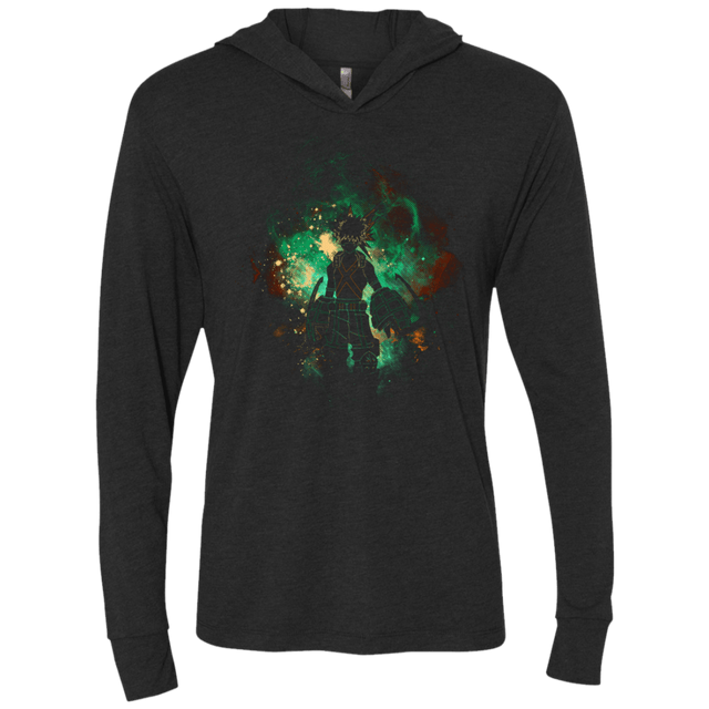 T-Shirts Vintage Black / X-Small KATSUKI ART Triblend Long Sleeve Hoodie Tee